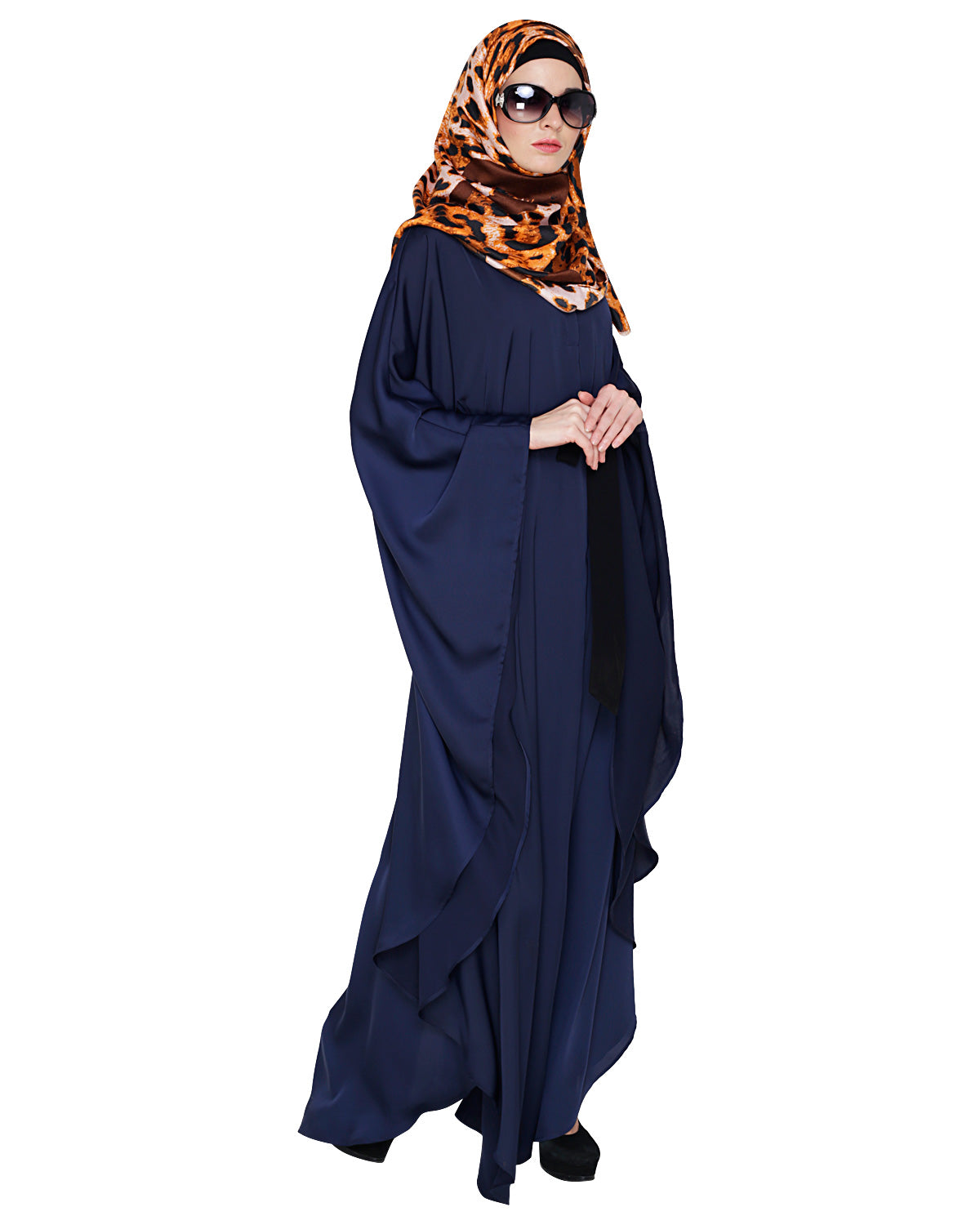 Lavish Dark Brown Kaftan Wine