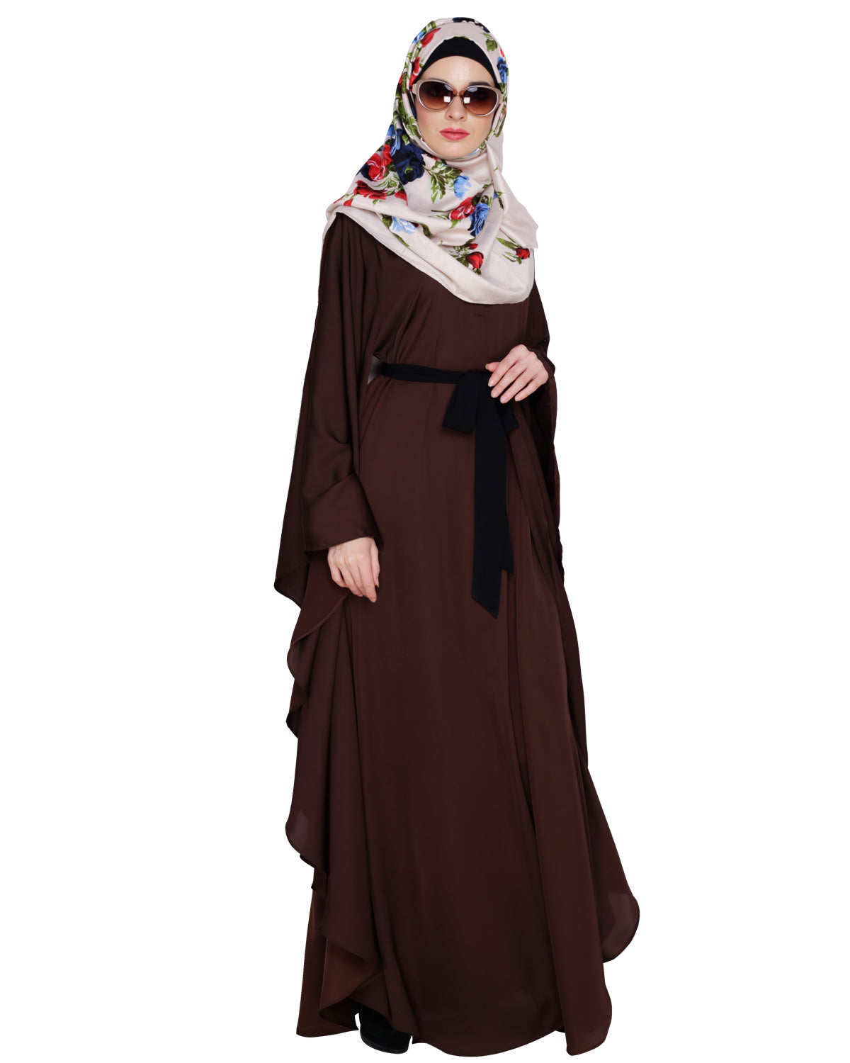 Lavish Dark Brown Kaftan Wine