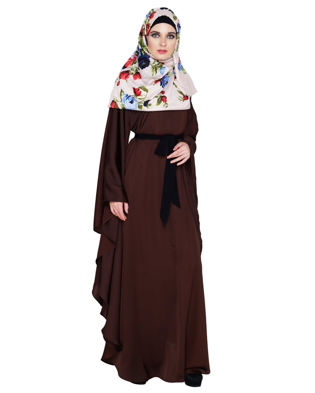 Lavish Dark Brown Kaftan Wine