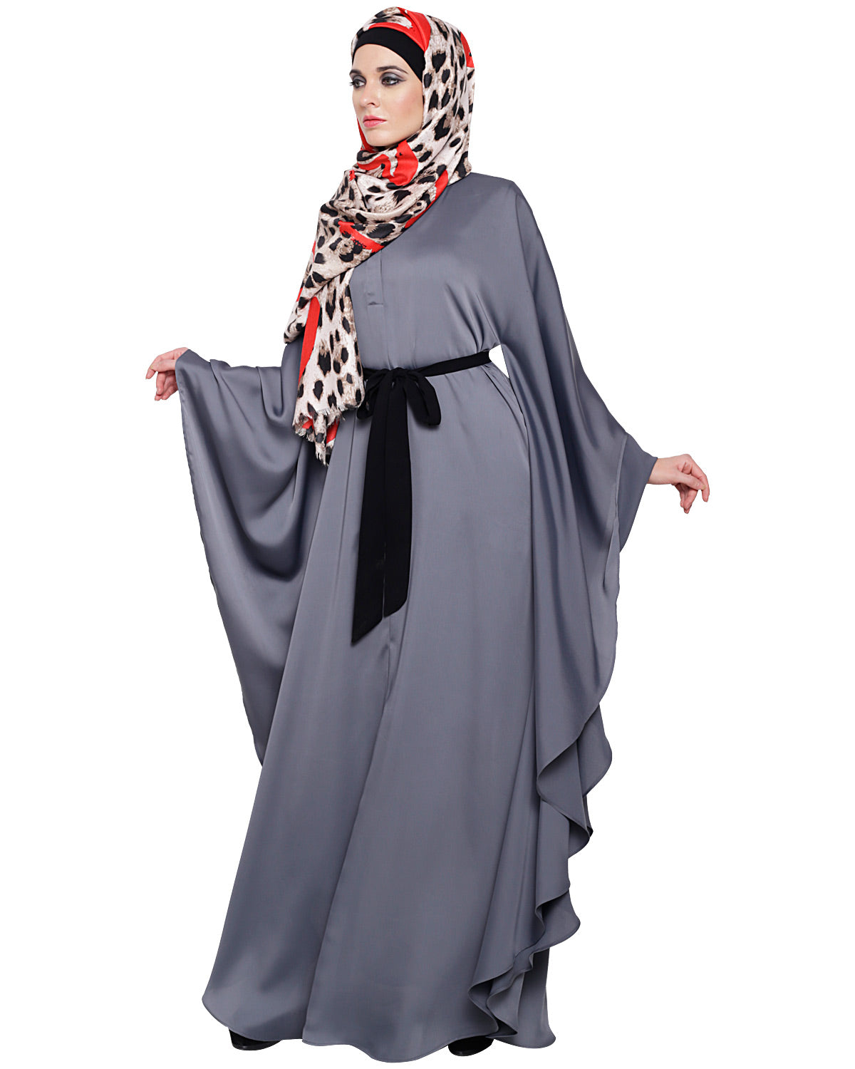 Lavish Dark Brown Kaftan Wine