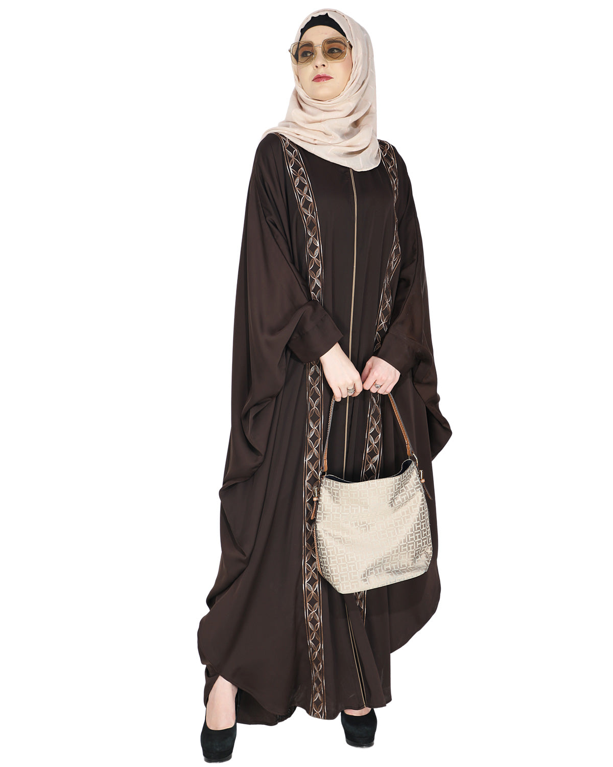 Ravishing Black Kaftan Brown