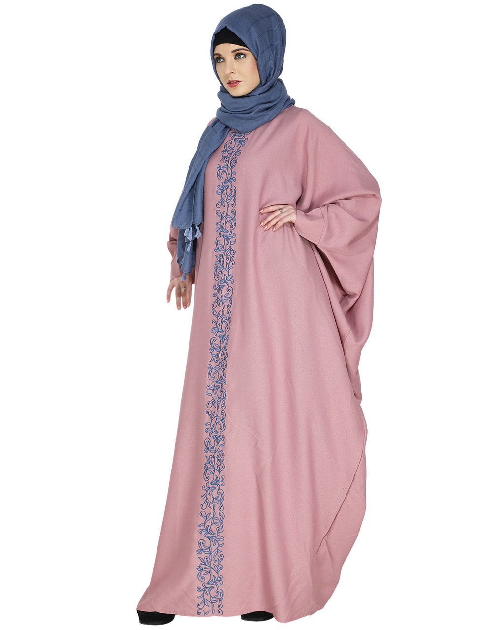 Flouncy Black Kaftan Wine