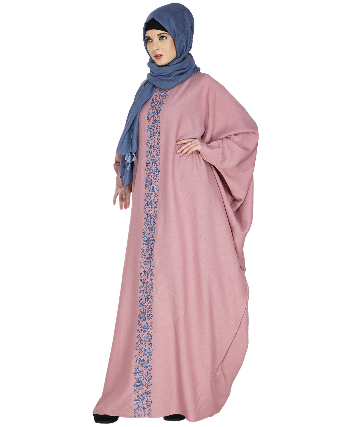 Flouncy Black Kaftan Wine