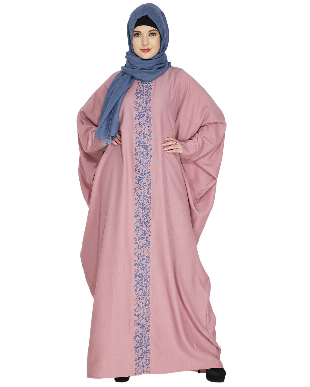 Flouncy Black Kaftan Wine