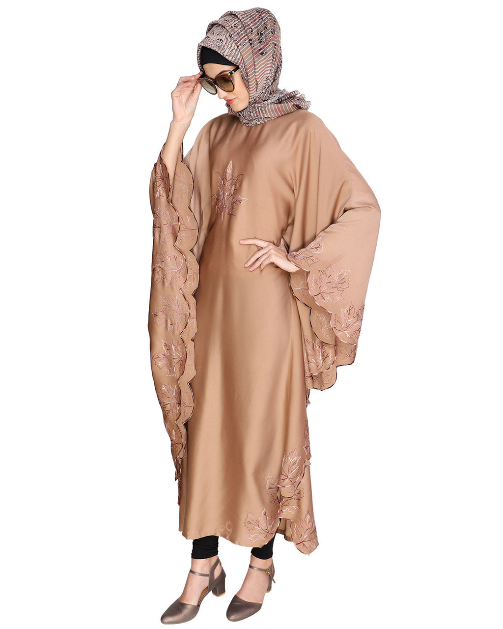 Spring Leaf Beige Kaftan Beige