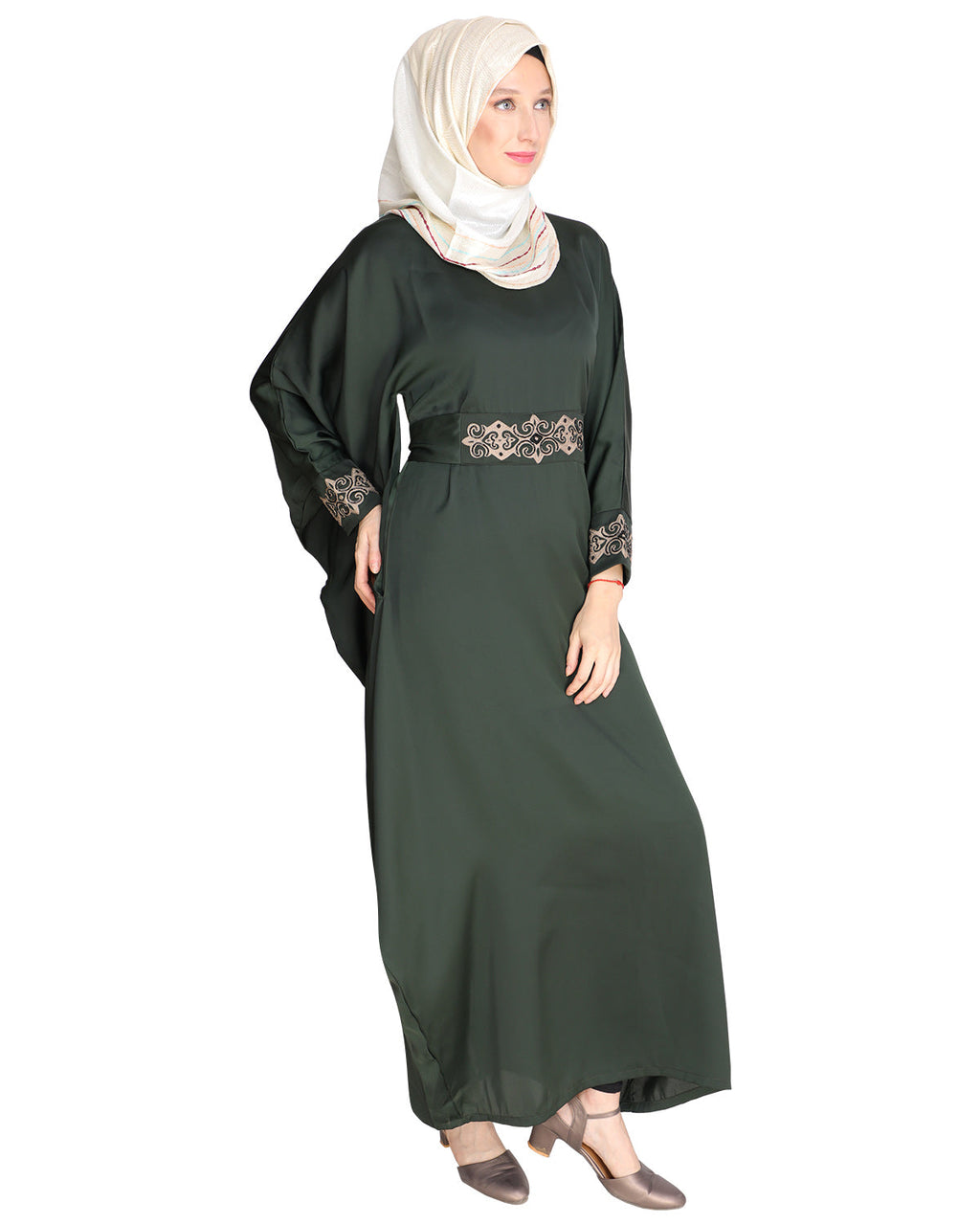 Amazeballs Black Kaftan Olive