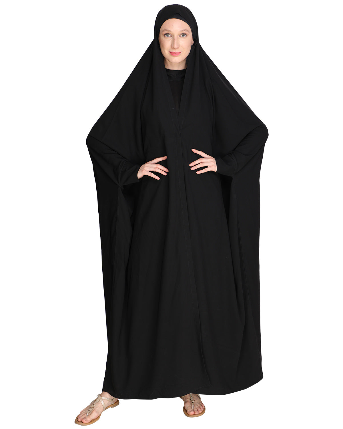Solid Black Iraqi Chaddar Black