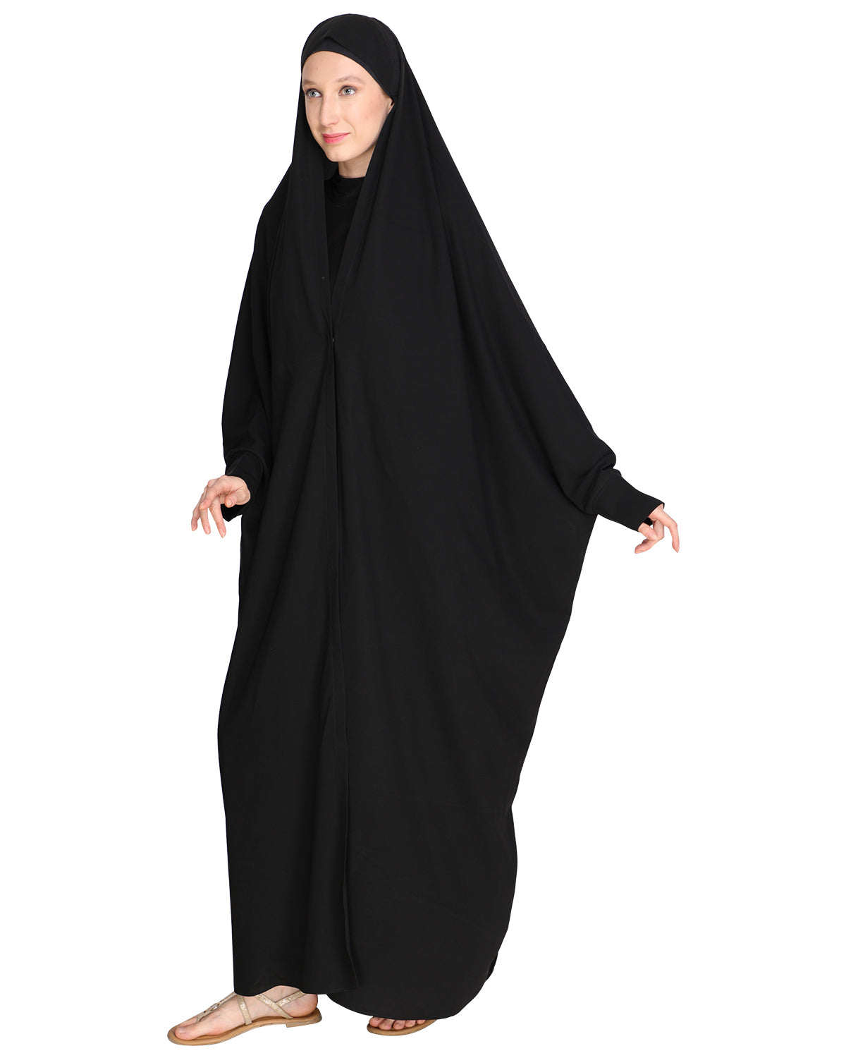 Solid Black Iraqi Chaddar Grey