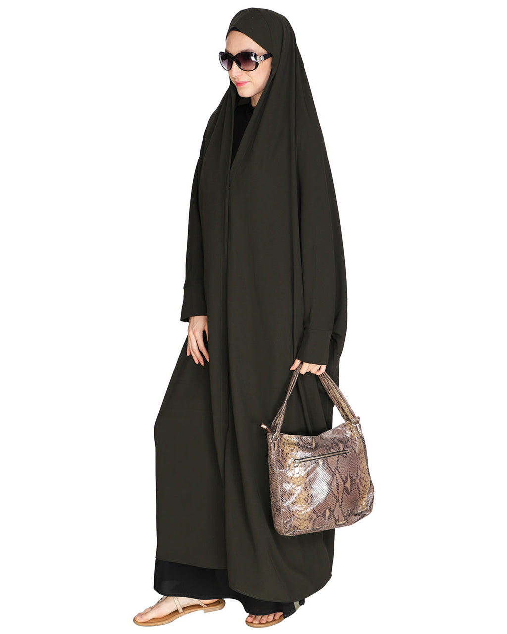 Solid Black Iraqi Chaddar Grey
