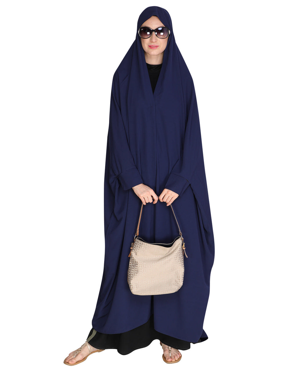 Solid Black Iraqi Chaddar Grey