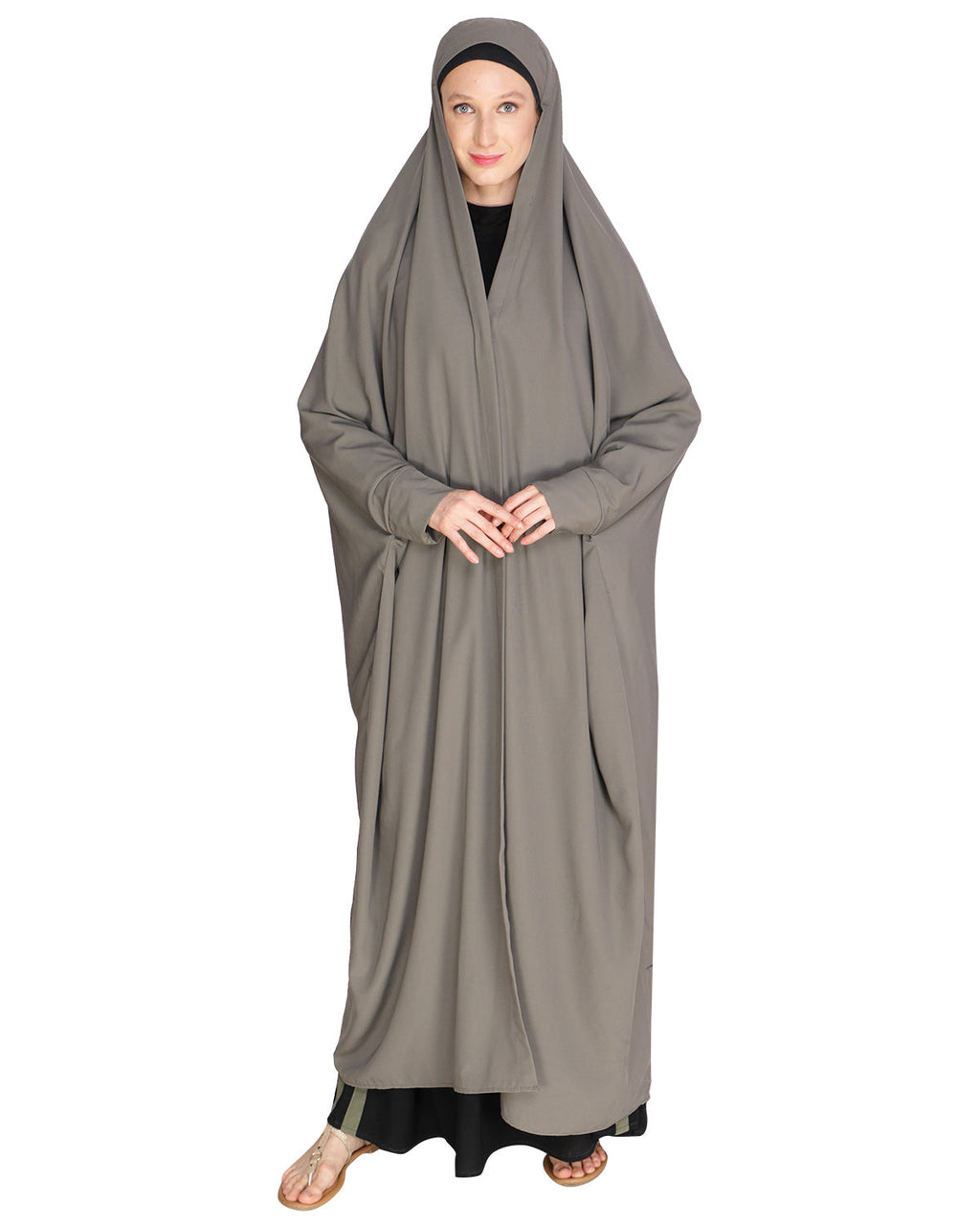 Solid Black Iraqi Chaddar Grey