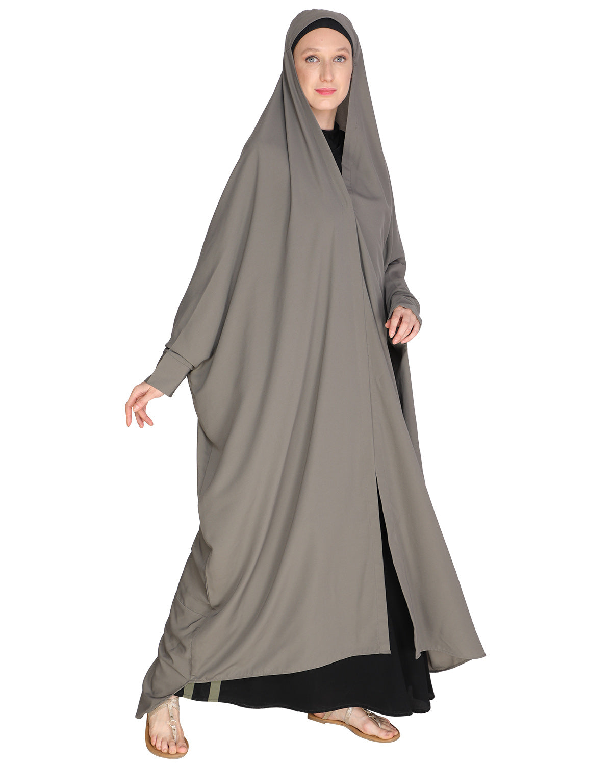 Solid Black Iraqi Chaddar Grey