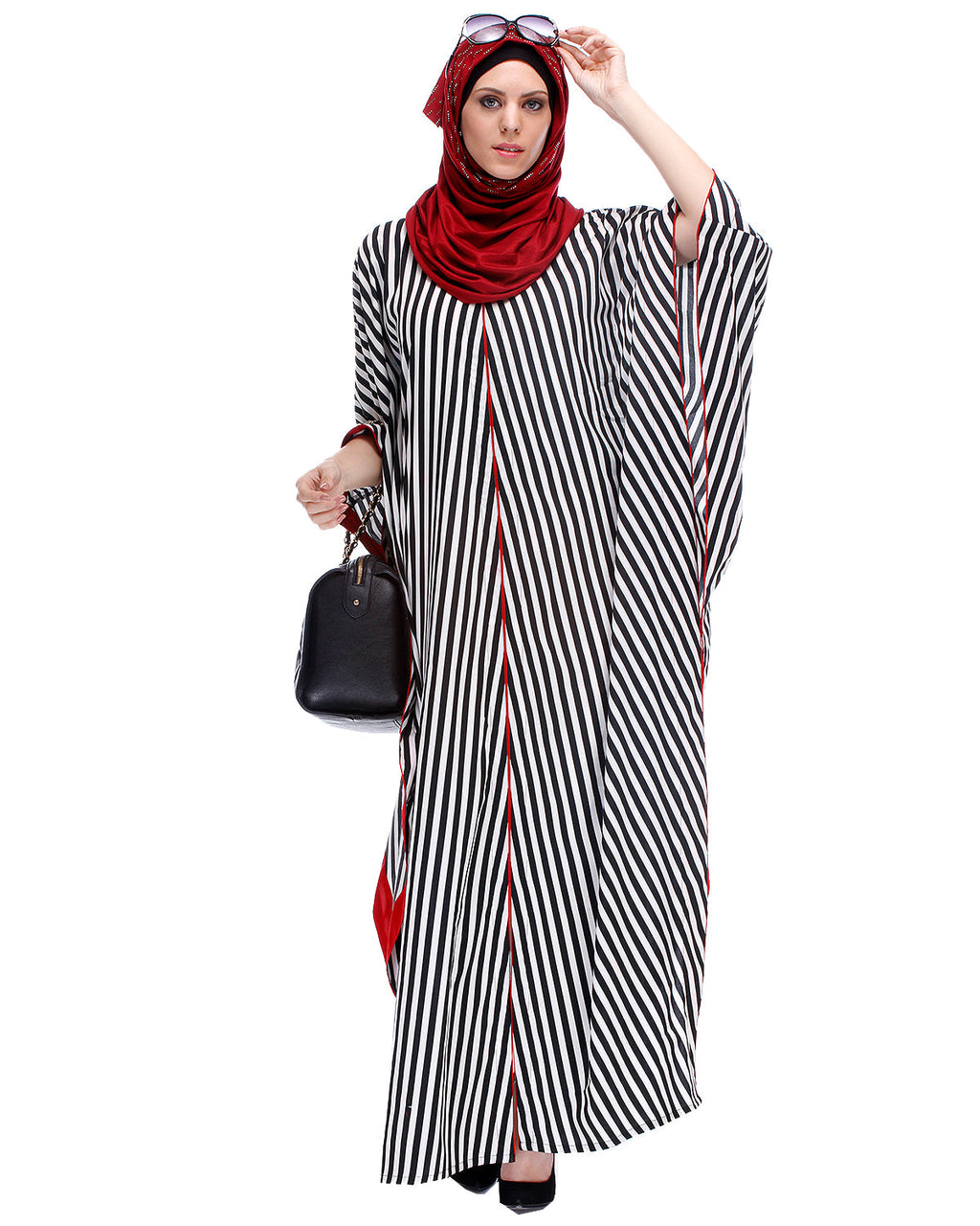 Striped Kaftan Black & White