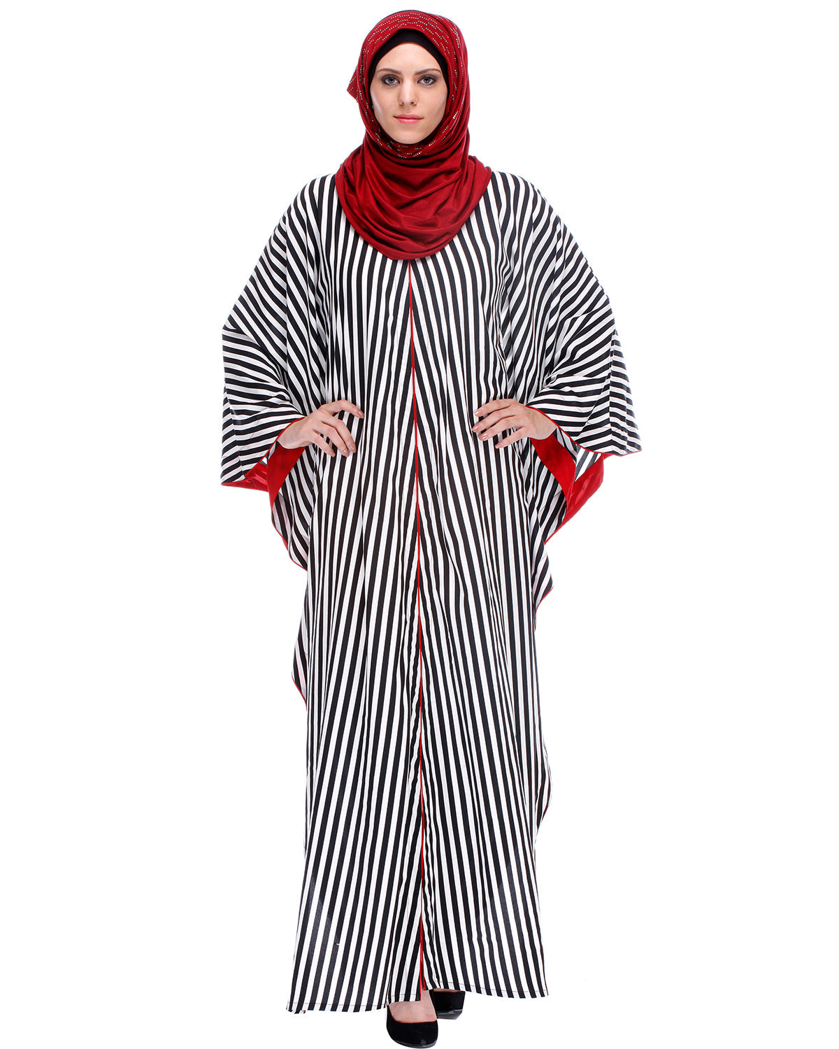 Striped Kaftan Black & White
