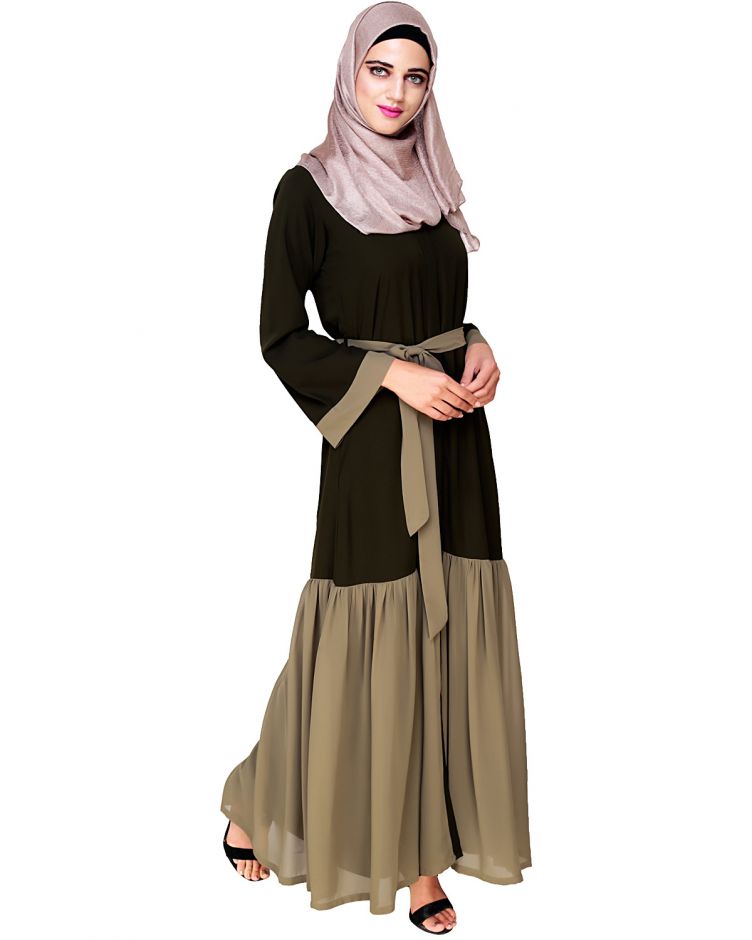 Buy Black frill casual Abaya | Buy Readymade Abaya Dresses Collection  Online at Cheap Price
