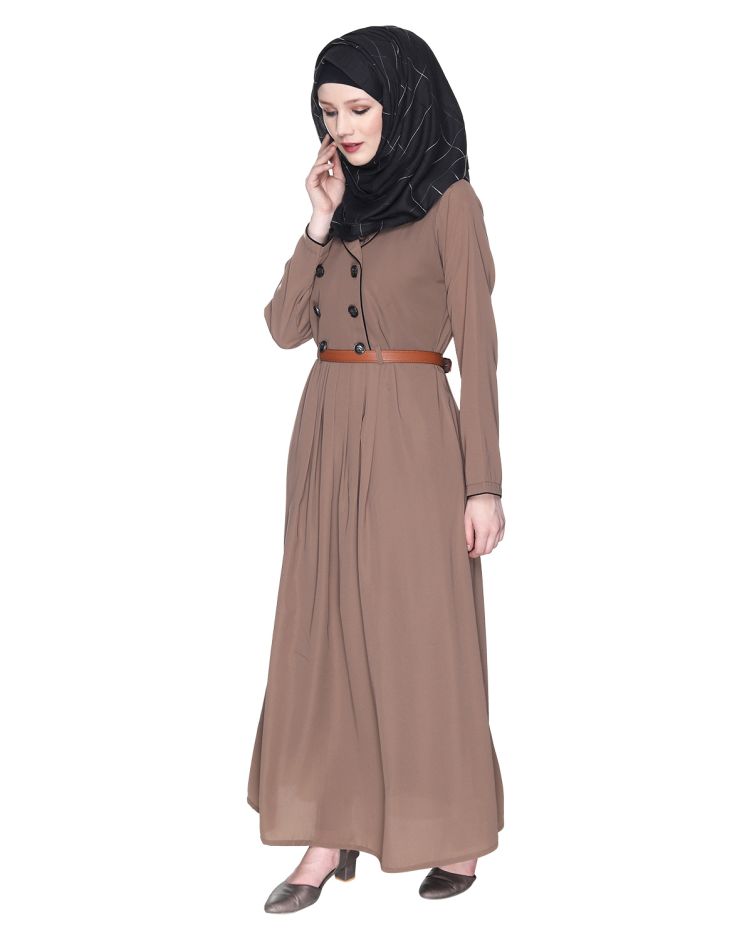 Oak Brown Coat Style Abaya