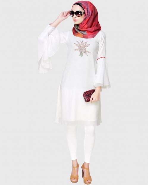 InStyle White Women Modest Fashion Dresses Styles, Prices - Trendyol