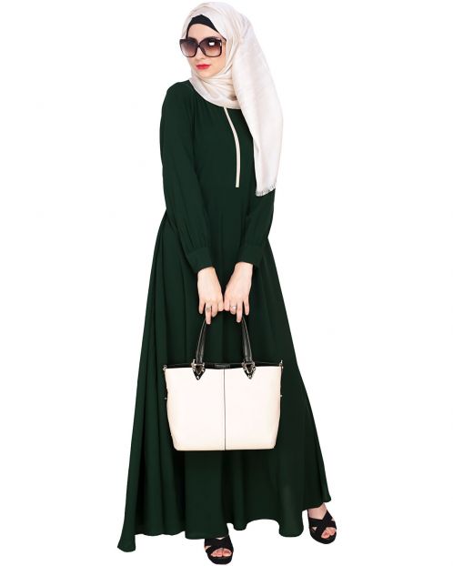 Green Maxi Dress Abaya