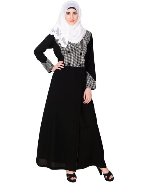 Classic Black Coat Abaya