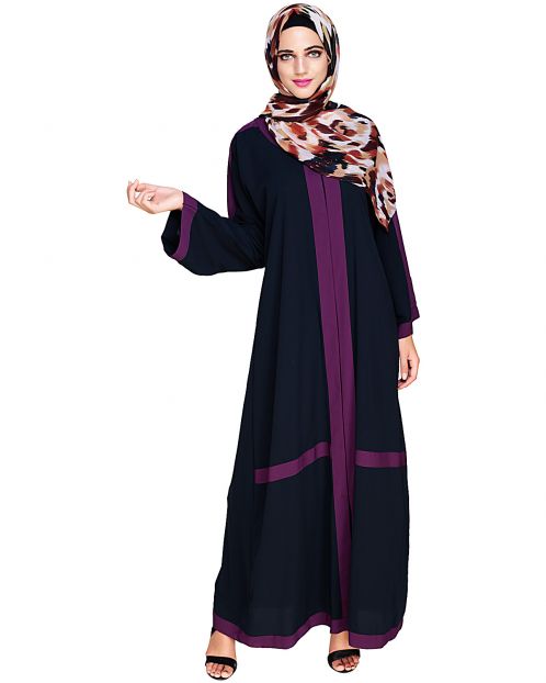  Enswathe Blue Dubai Style Abaya