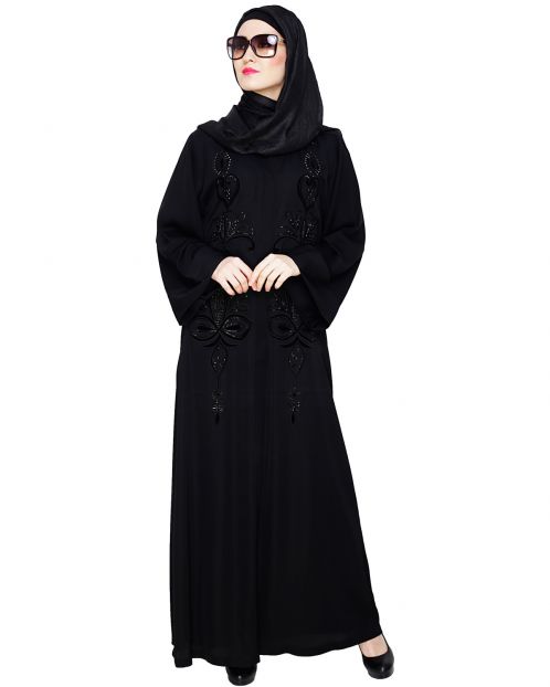 Glitzy Black Dubai Style Abaya