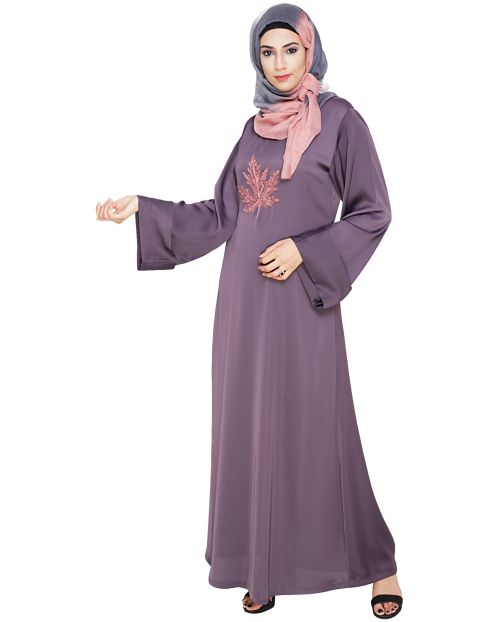 Wispy Light Purple Dubai Style Abaya
