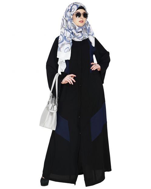 Modest Dark Blue Abaya