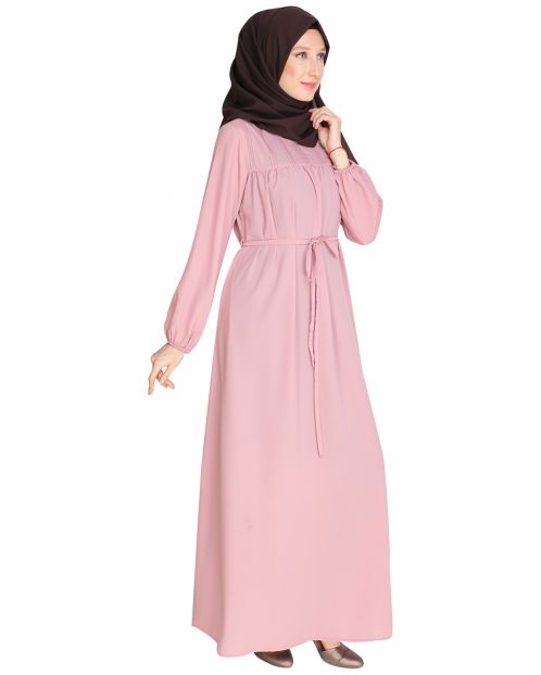 Blush Pink Symetric Maxi Dress
